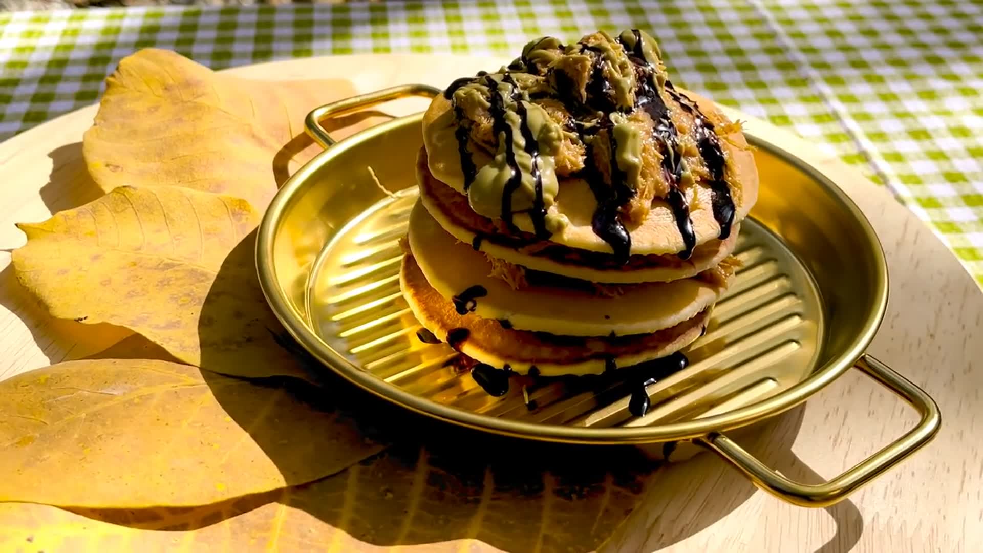 Video thumbnail for Chocolate Pancakes Recipe
