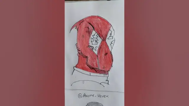 'Video thumbnail for Drawing Deadpool head Timelapse #shorts #animeart'