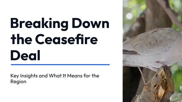 Video thumbnail for Breaking Down the Ceasefire Deal | Key Insights and What It Means for the Region