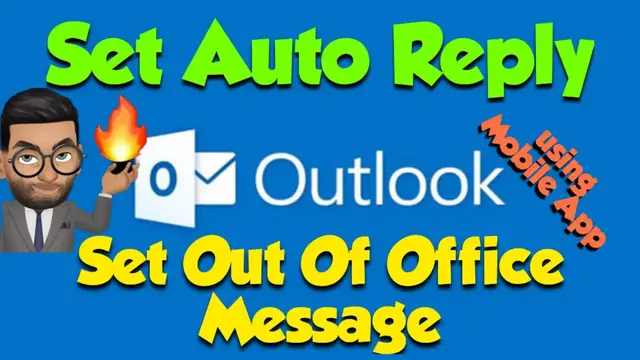 'Video thumbnail for How to Turn ON Out Of Office on Outlook mobile App'