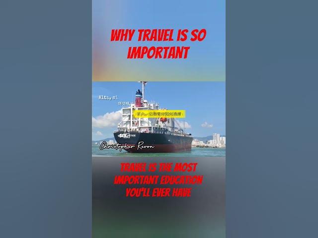 Video thumbnail for Why travel is so important in our lives #adayinthelifeinasia #exploreanddiscover #travel #travelvlog