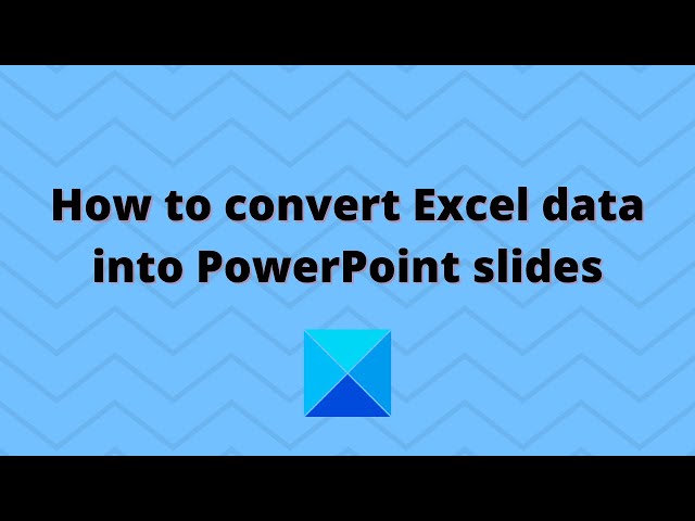 Video thumbnail for How to convert Excel data into PowerPoint slides
