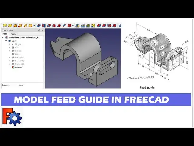 'Video thumbnail for Model Feed Guide in FreeCAD | FreeCAD Tutorial | FreeCAD Modeling | Mechnexus |'