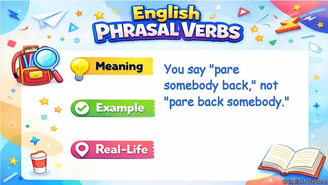Video thumbnail for Pare sb back Meaning / Examples / How to Use