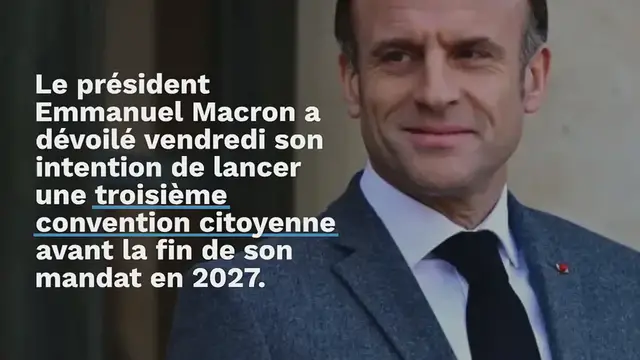 Video thumbnail for Macron lance une nouvelle consultation citoyenne