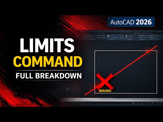 Video thumbnail for AutoCAD LIMITS Command Explained Properly (2026) | CAD Essential Series