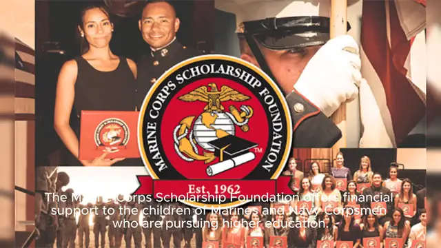 Video thumbnail for Marine Corps Scholarship Foundation