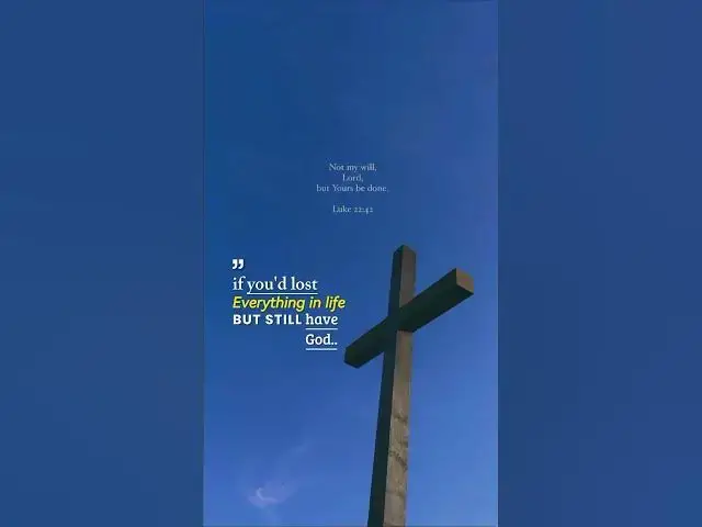 Video thumbnail for God is my everything #christianmotivation #jesuschrist #godmessagetoday