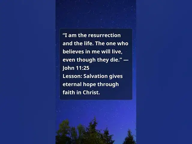 Video thumbnail for John 11:25 Bible Verse | Jesus Our Resurrection and Life