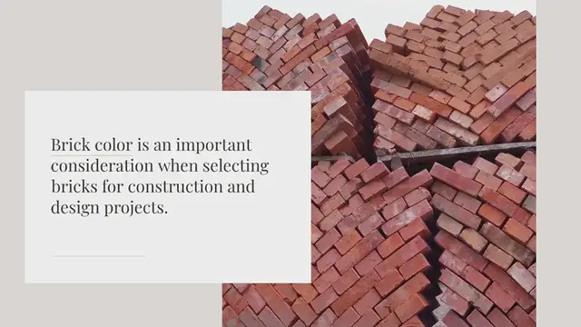 Video thumbnail for What color are most bricks?
