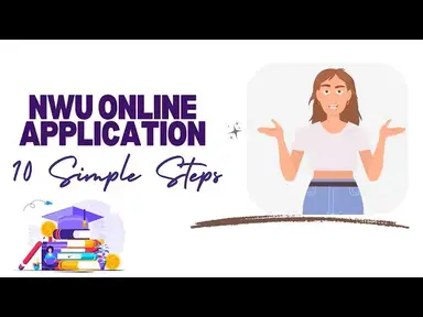 'Video thumbnail for NWU Online Application Guide 2026 (10 Simple Steps)'