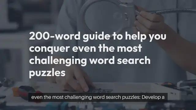 Video thumbnail for Conquer Word Search Boards