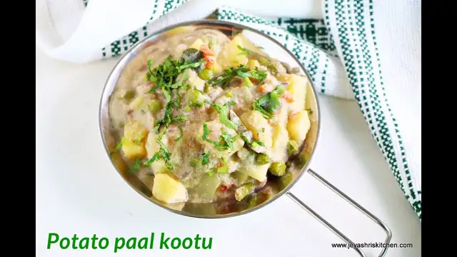 Video thumbnail for Potato paal kootu recipe | Potato paal curry