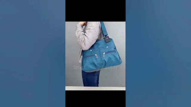 Video thumbnail for 🔥👜 Large Capacity Waterproof Multi-Pocket Shoulder Bag 👜🔥 || Link is in Description || #shorts