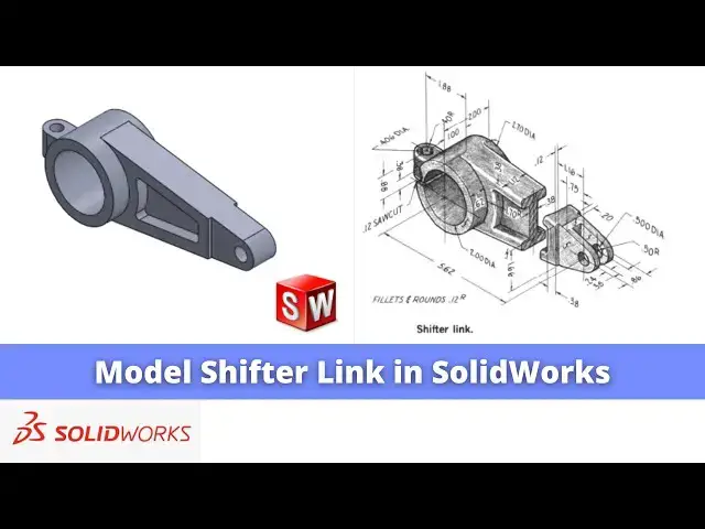 'Video thumbnail for Model Shifter Link in SolidWorks | SolidWorks Tutorial | SolidWorks Part Modeling |'