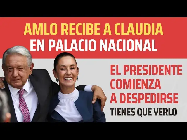 Video thumbnail for AMLO COMIENZA A DESPEDIRSE - Recibe a Sheinbaum en el Palacio Nacional