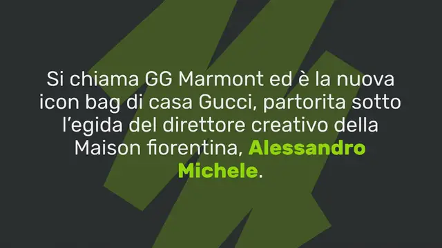 Video thumbnail for Gucci Marmont, la postina con la doppia G è la IT bag della Maison fiorentina