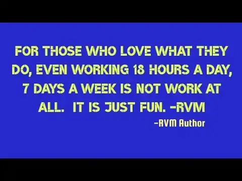 Video thumbnail for I was off for two day against my will i love to work 7 days a week