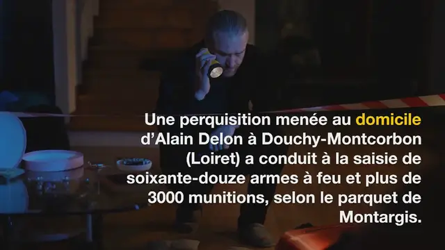 Video thumbnail for Saisie de 72 armes à feu et plus de 3000 munitions au domicile d’Alain Delon !
