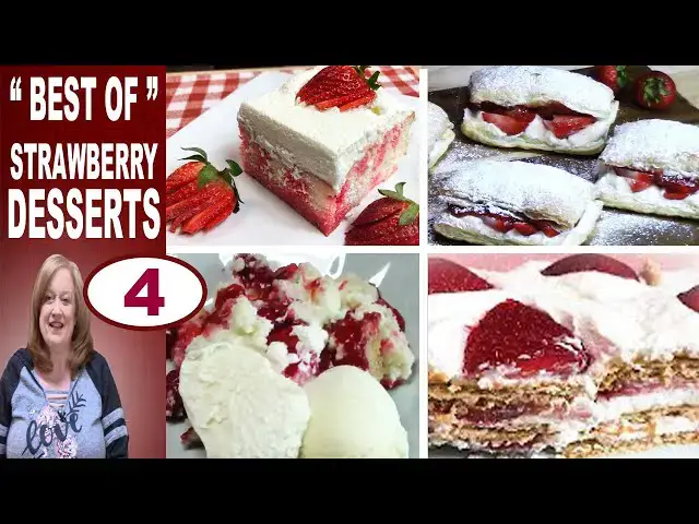 Video thumbnail for The "Best of" MY STRAWBERRY DESSERTS, Easy Yummy Dessert Recipes using Strawberries