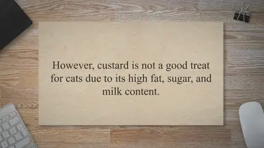 'Video thumbnail for Can Cats Eat Custard? Is Custard Bad For Cats?'