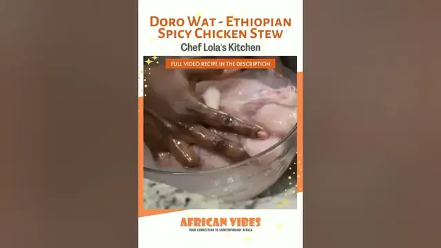 Video thumbnail for Doro Wat   Ethiopian Spicy Chicken Stew By Chef Lola's Kitchen #shorts #recipe  #recipes