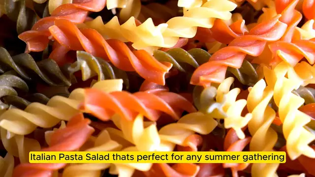 Video thumbnail for Italian Pasta Salad_ A Classic and Flavorful Dish