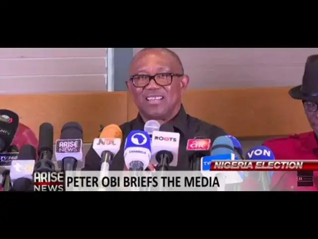 Video thumbnail for Peter Obi: I won the Election, and I'll prove it - #nigeriaelection2023