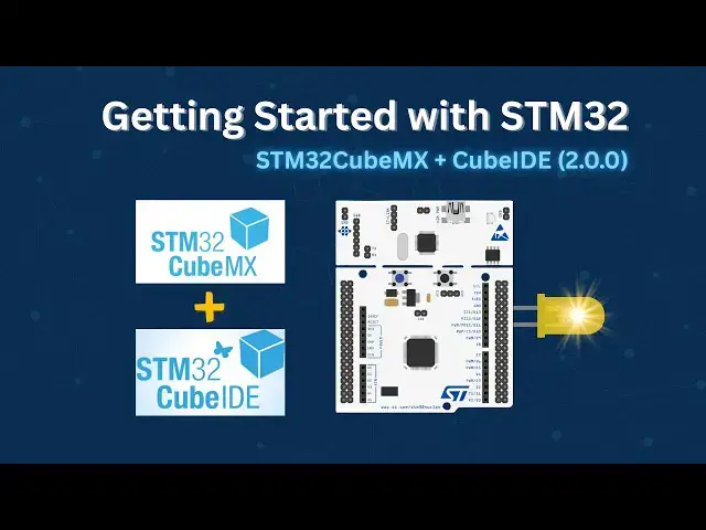 Video thumbnail for STM32 Beginner Tutorial: Create Your First Project & Blink an LED (CubeMX + CubeIDE)
