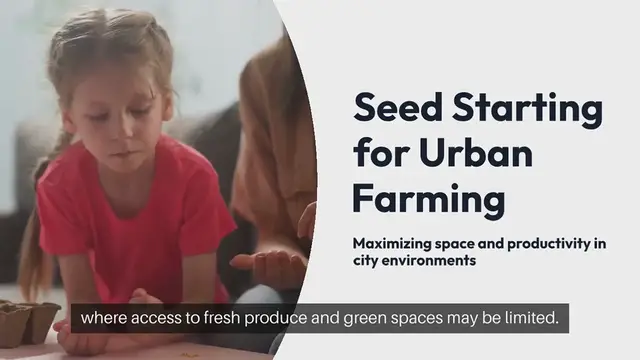 Video thumbnail for Seed Starting for Urban Farming