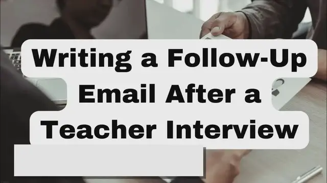 Video thumbnail for Writing a Follow-Up Email After a Teacher Interview - Special Education and Inclusive Learning