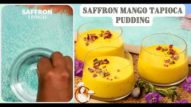Video thumbnail for Saffron Mango Tapioca Pudding