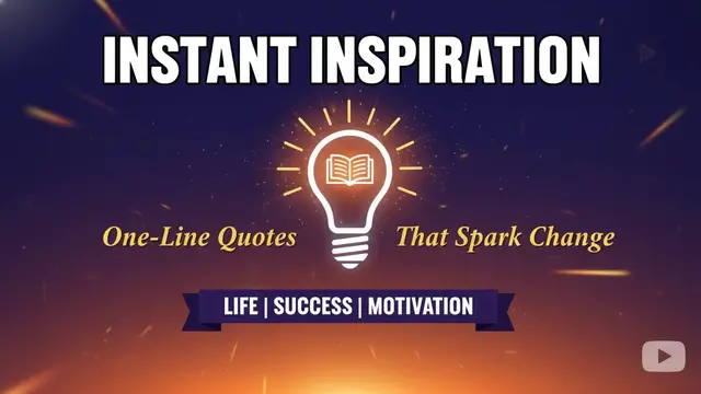 Video thumbnail for Best Short Quotes That Inspire Instantly | Powerful One-Line Quotes for Motivation