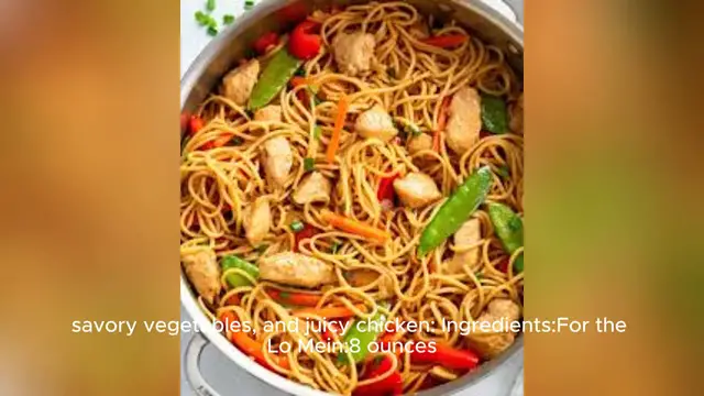 Video thumbnail for chicken lo mein recipe