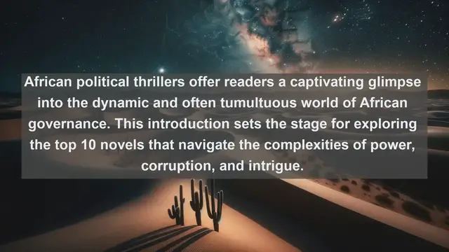 Video thumbnail for Top 10 African Political Thrillers