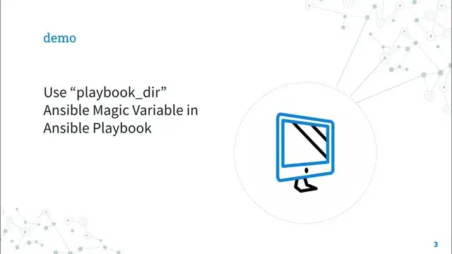 Video thumbnail for Current ansible-playbook Path - playbook_dir Magic Variable - Ansible Tip and Tricks
