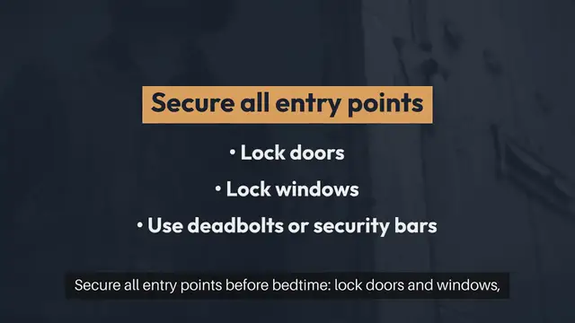 'Video thumbnail for Home Security Tips For Night'