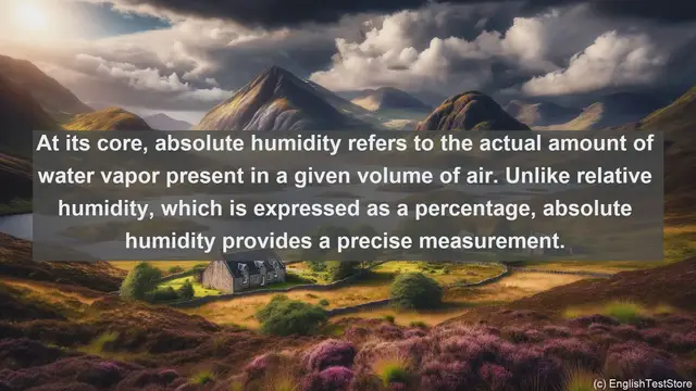 Video thumbnail for Absolute humidity in science  definition and examples