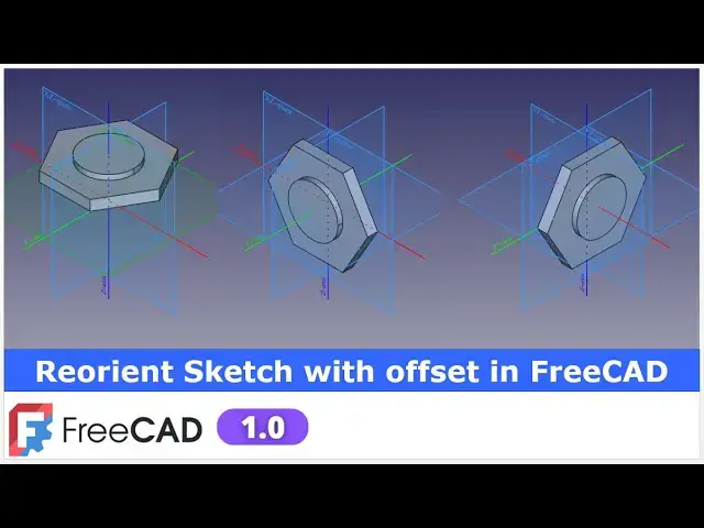 'Video thumbnail for Reorient Sketch with offset in FreeCAD 1.0 | FreeCAD Tutorial | Learn FreeCAD | Mechnexus |'