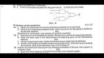 Video thumbnail for 12th Physics Second Revision 2019 - Question Paper (Kanchipuram District) | (English Medium)