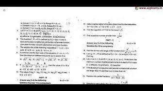 Video thumbnail for 11th Maths First Mid Term Question Paper 2018-19 | Coimbatore District | English Medium