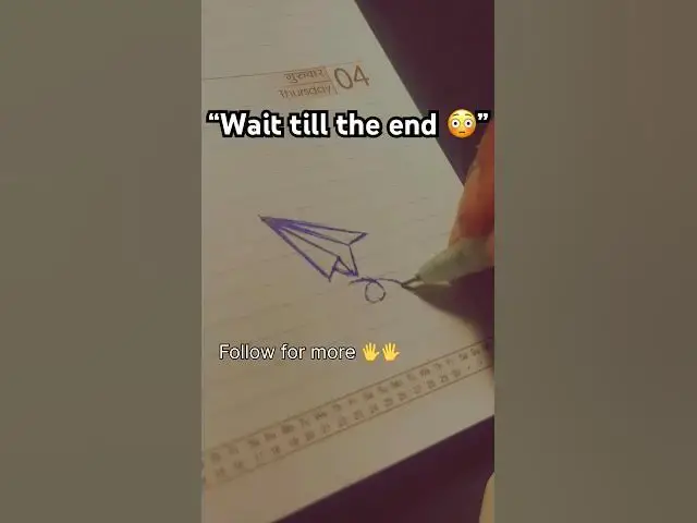 Video thumbnail for “Easy paper plane Drawing ✍️✈️ satisfying Loop art 😱 #shorts #shortsfeed #howtodraw #viral #youtube