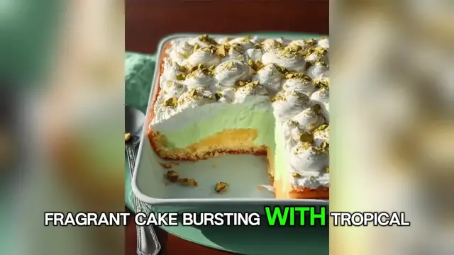 Video thumbnail for Tropical Pistachio Bliss Cake