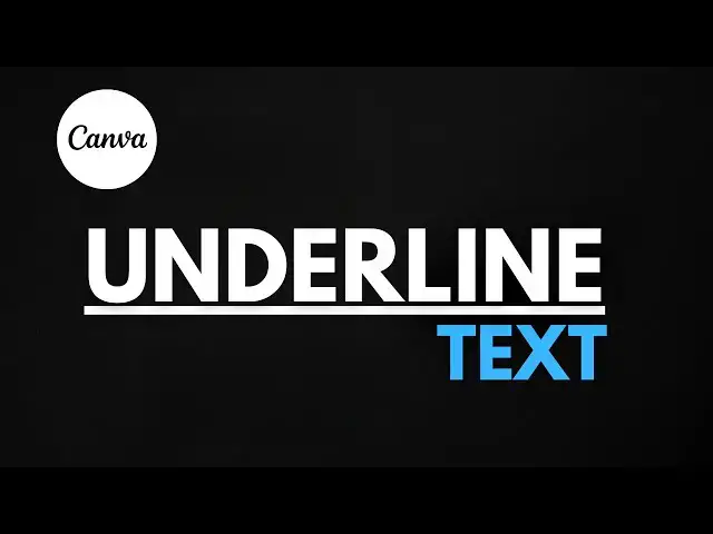 Video thumbnail for How to Underline Text in Canva (Simple Tutorial For Beginners)