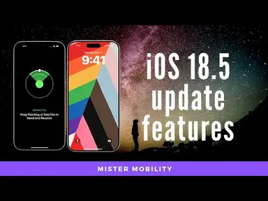 'Video thumbnail for iPhone iOS 18.5 Update Features: Starlink satellite connectivity comes to older devices and more'