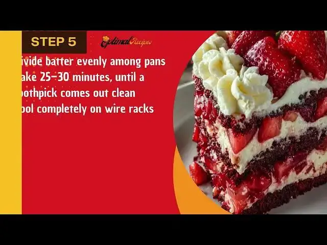 Video thumbnail for Decadent Strawberry Velvet Cake – Perfect for Any Celebration