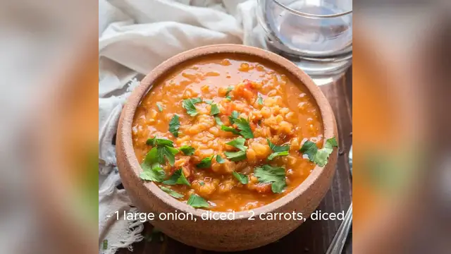 'Video thumbnail for lentil soup'