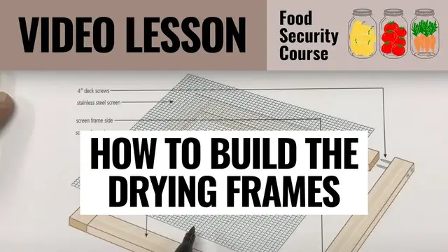'Video thumbnail for VIDEO   HOW TO BUILD THE DRYING FRAMES'