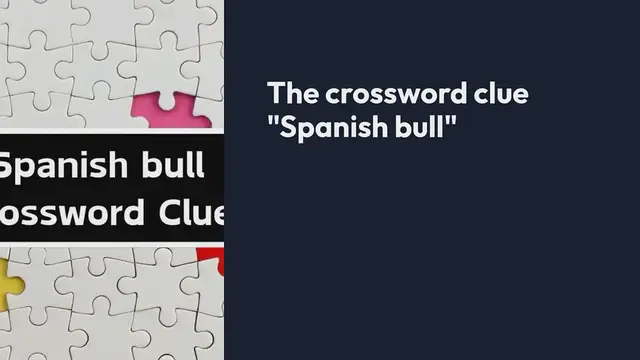Video thumbnail for NYT Spanish bull Crossword Clue Puzzle Answer from September 30, 2024