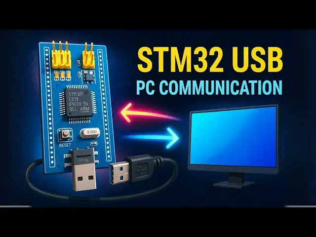 Video thumbnail for STM32 USB CDC Tutorial: Send & Receive Data via Virtual COM Port (Without UART)